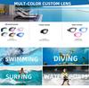 High Quality Adjustable Strap Swimming Goggles for Kids Waterproof with Anti-Fog Feature No-Leak for Boys and Girls
