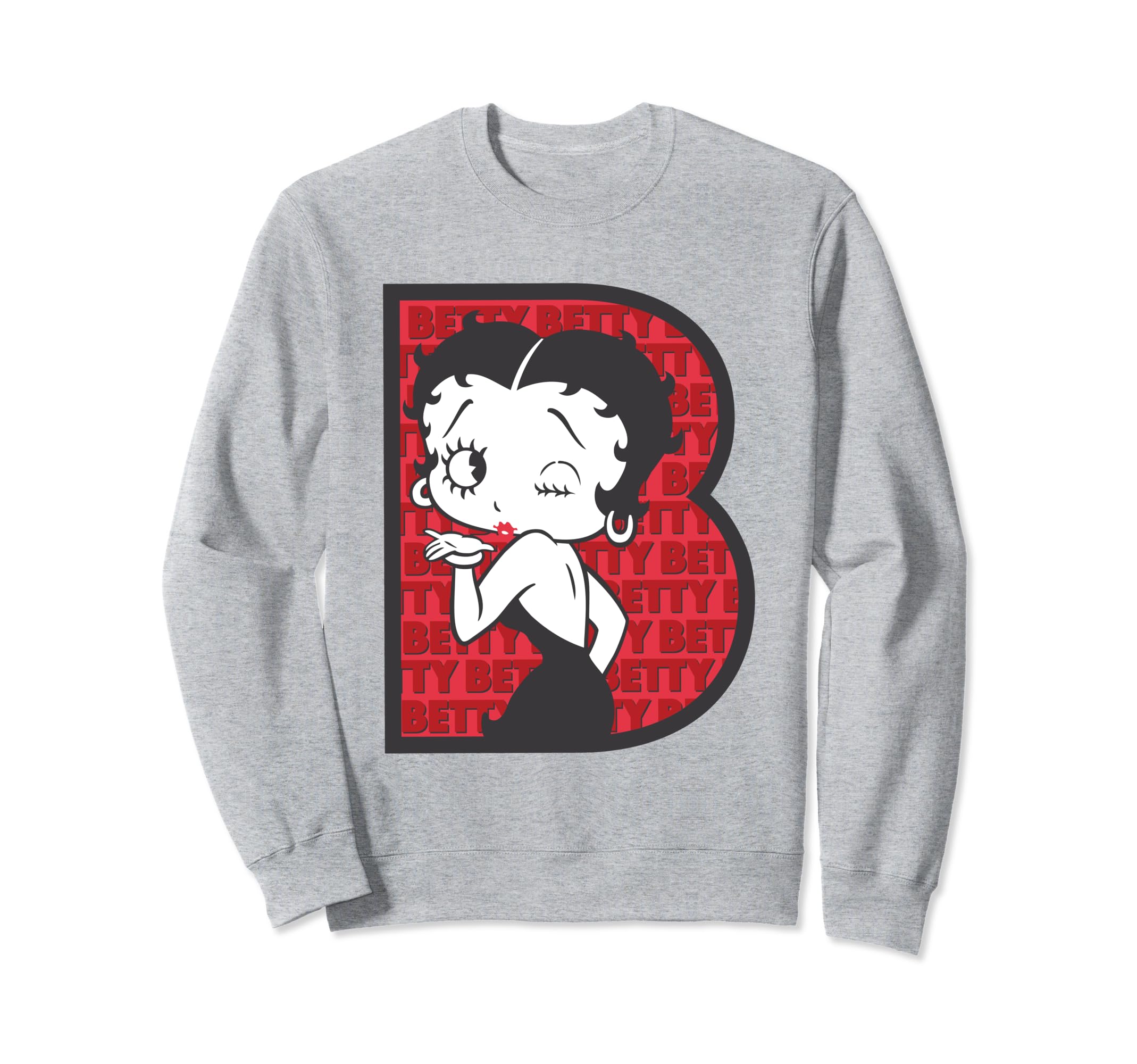 

Betty Boop B Winking Letter Sweatshirt