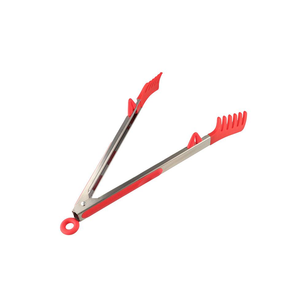 Non-Stick Coating Kitchen Tongs Silicone Cooking Serving Tongs Noodles Pasta Clips  BBQ