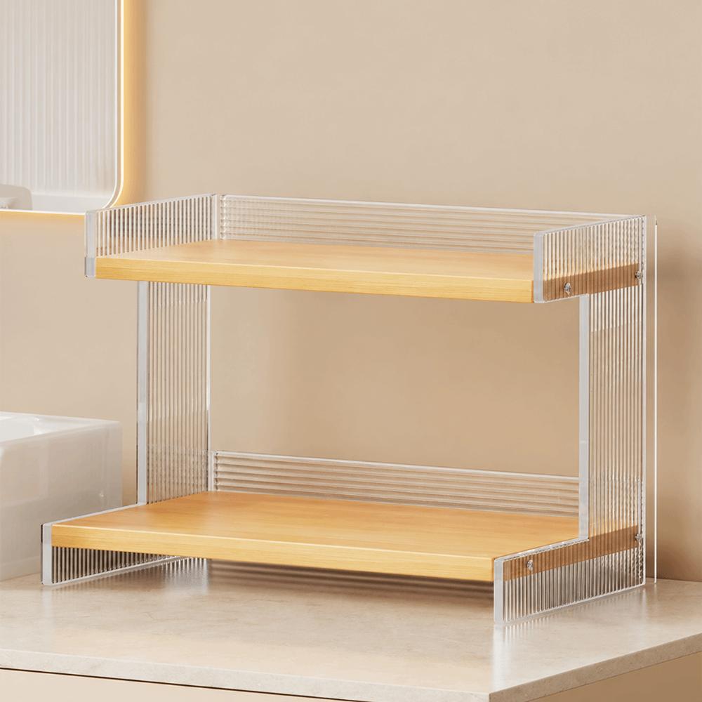 Multi-layer Design Counter Storage Shelf Vanity Sink Organizer Bathroom Countertop
