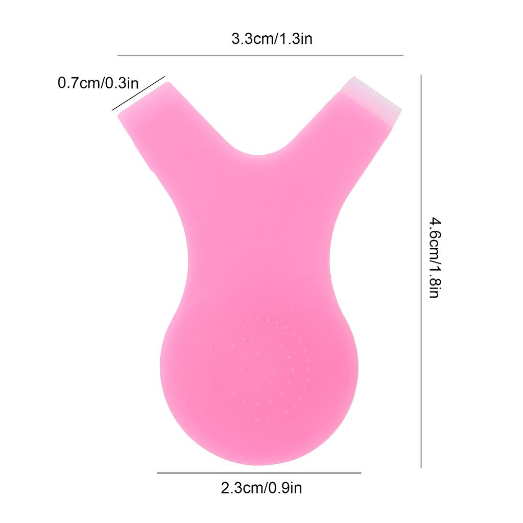 20pcs Eyelash Lift Brush Y Shape Eyelash Grafting Comb Curler AntiSlip Lash Perming Tool(Pink )