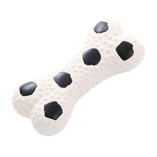 Διαδραστικό Squeaky Dog Toy Bone Shape Latex Παιχνίδι κατοικίδιων ζώων Καθαρισμός δοντιών Τρίψιμο σκύλου Molar Chew Toy για γάτες Σκύλοι Μειώνουν το άγχος Ανία