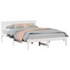 VidaXL cadre de lit en pin blanc Blanc Bois 150 x 200 cm Durable 872186