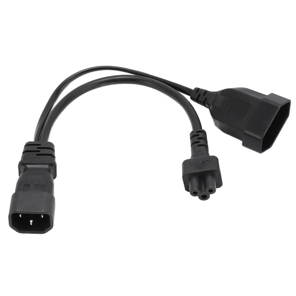 C14 to C5 EU4.0 Y Splitter Power Plug Cord Single IEC 320 C14 Male to C5 EU4.0 Female Splitter
