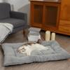 Haustierbodenschutz Warme Hundebettmatte Rutschfeste Superweiche Verdickte Haustiermatte Bequemer Umgebungsstil Haustier-Plüschmatte Haustierruhe