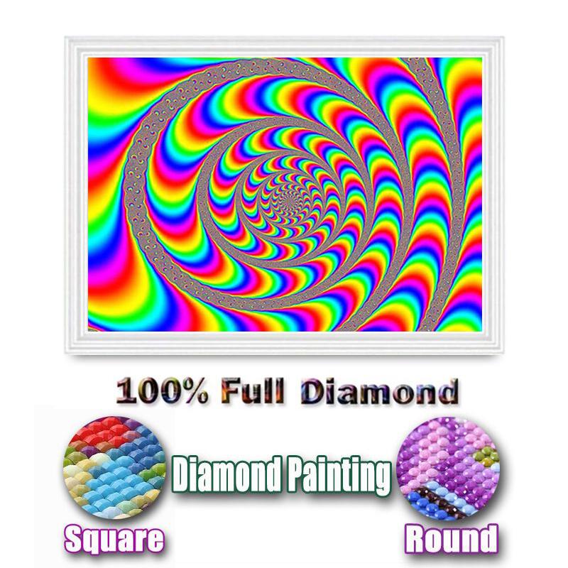 Buy Full Square Round Drill DIY Diamond Painting Abstract Pattern ...