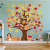 Fall Thanksgiving Season Maple Leaf Wall Stickers Paper Holiday Decor Classroom