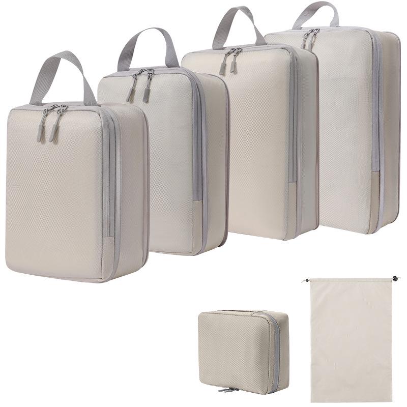 Compression Travel Storage Set: Washable Organizer for Cosmetics, Shoes, and Clothes