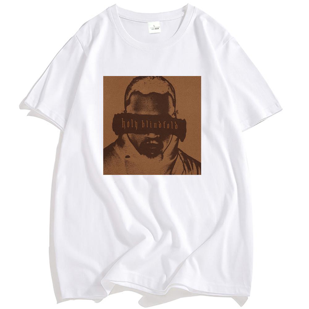 Chris Brown Holy Blindfold T-shirt Unisex Streetwear Hip Hop Summer Loose Tshirts Fashion O-neck Men Women T Shirt Graphic