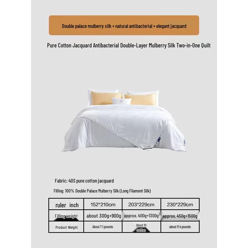 FUANNA All-Season Mulberry Silk Mother-Child Comforter