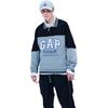 GAP F/CE Fall Winter Fleece Lined Lapel Color Block Fleece Sweatshirt Men's 680249