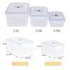 ZISIZ Large Capacity PP Transparent Food Storage Container 6-Piece Set