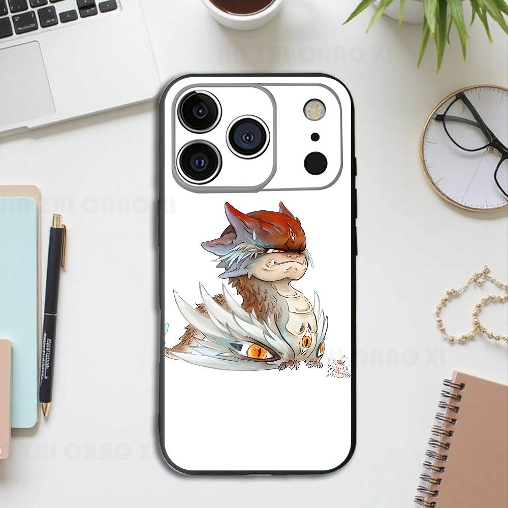 

Auspicious Beast kawaii Silicone Soft Phone Case For IPhone17 16 15 14 13 12 11 Pro Max Plus X XR SE Cover iPhone13mini