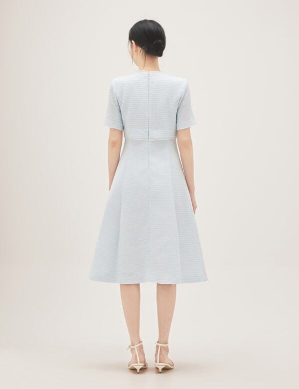 Roem Jacket-Style 2-In-1 Tweed Long Dress Rmowg26St3