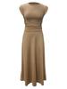 2025 Summer European-American Casual Knit Crop Top & High Waist Midi Skirt Set