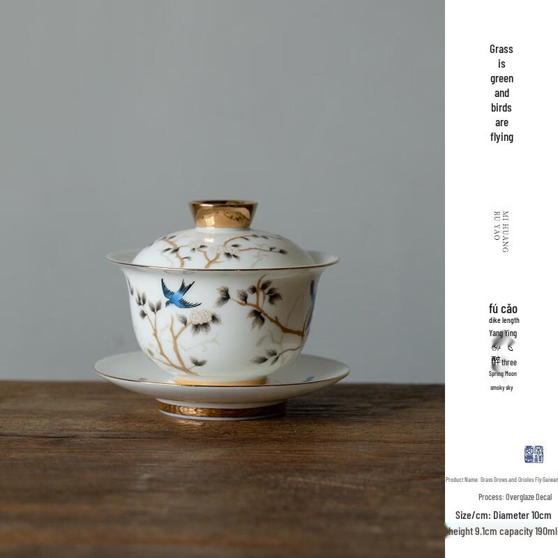 Dehua White Porcelain Kung Fu Tea Gaiwan