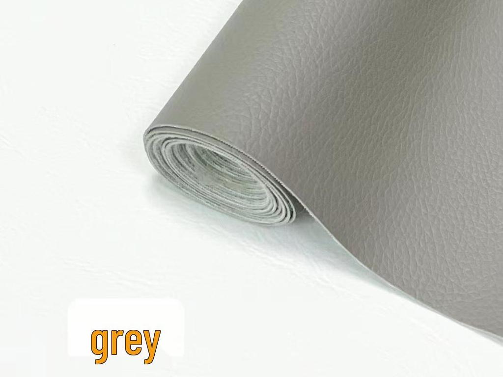 Patch de réparation en cuir PU grain litchi auto-adhésif épaissi pour canapés, lits et intérieurs de voiture