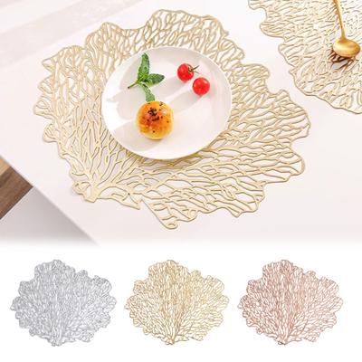 Tischset, hitzebeständiges Tischset für die Küche, stilvolle Esstischmatte in Korallenform für die Heimdekoration