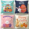 Holiday Easter Cushion Cover Soft & Easy-Wash Pillow Case – Versatile For Couch, Bed, Travel And Office