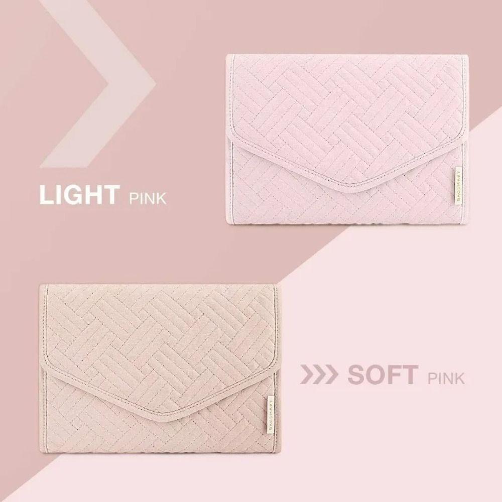 Polyester Schmuckaufbewahrung Rolltasche Große Kapazität Reißverschlusstasche Schmuck-Display-Organisatoren Baumwollrolle Schmuck-Organizer Geschenk