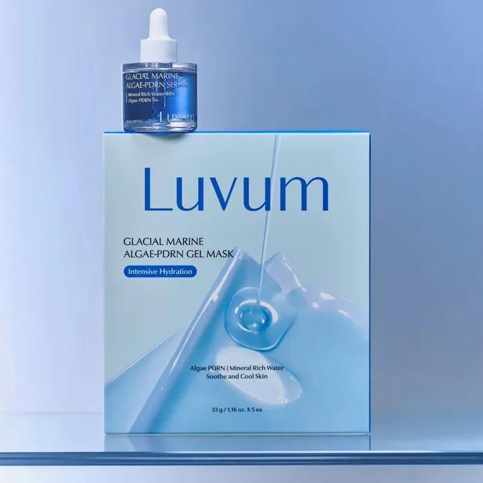 [High-Performance Hydration Set] Lubium Ulleungdo Marine Water PDRN Serum 30ml + Gel Mask (5 Sheets)