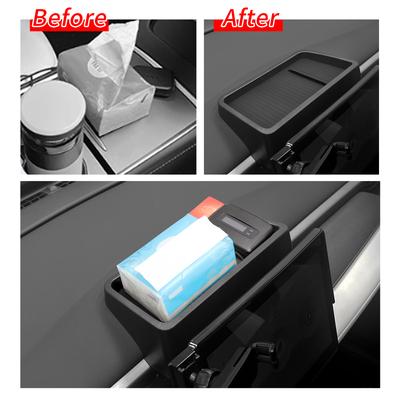 For BYD Seal 05 DM-i 2025 Central Control Screen Rear Storage Box Car Interior Accessories Dashboard Storage Tray ABS