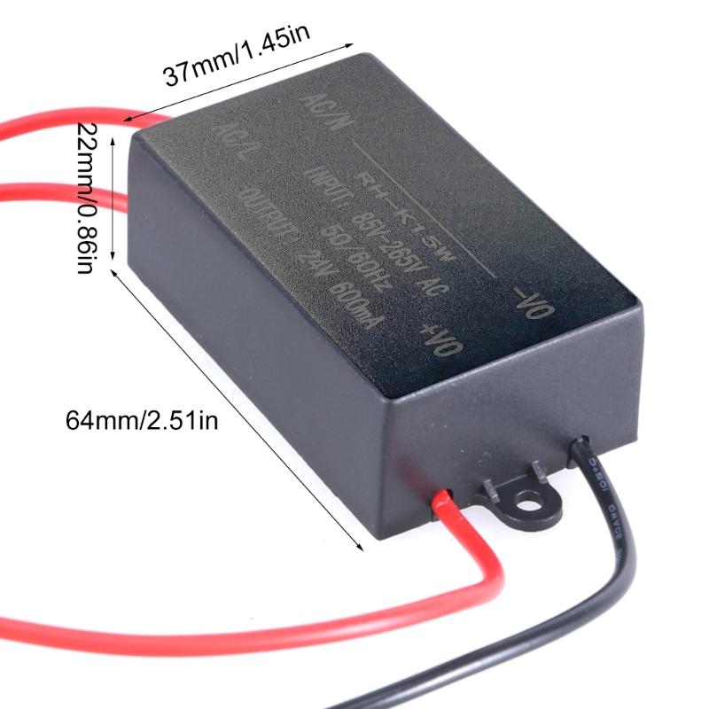 LED Driver 24V 600mA LED Power Supply 85V-265V To 24V 600mA Low Voltage Output LED Power Supply Adapter for LED Lights