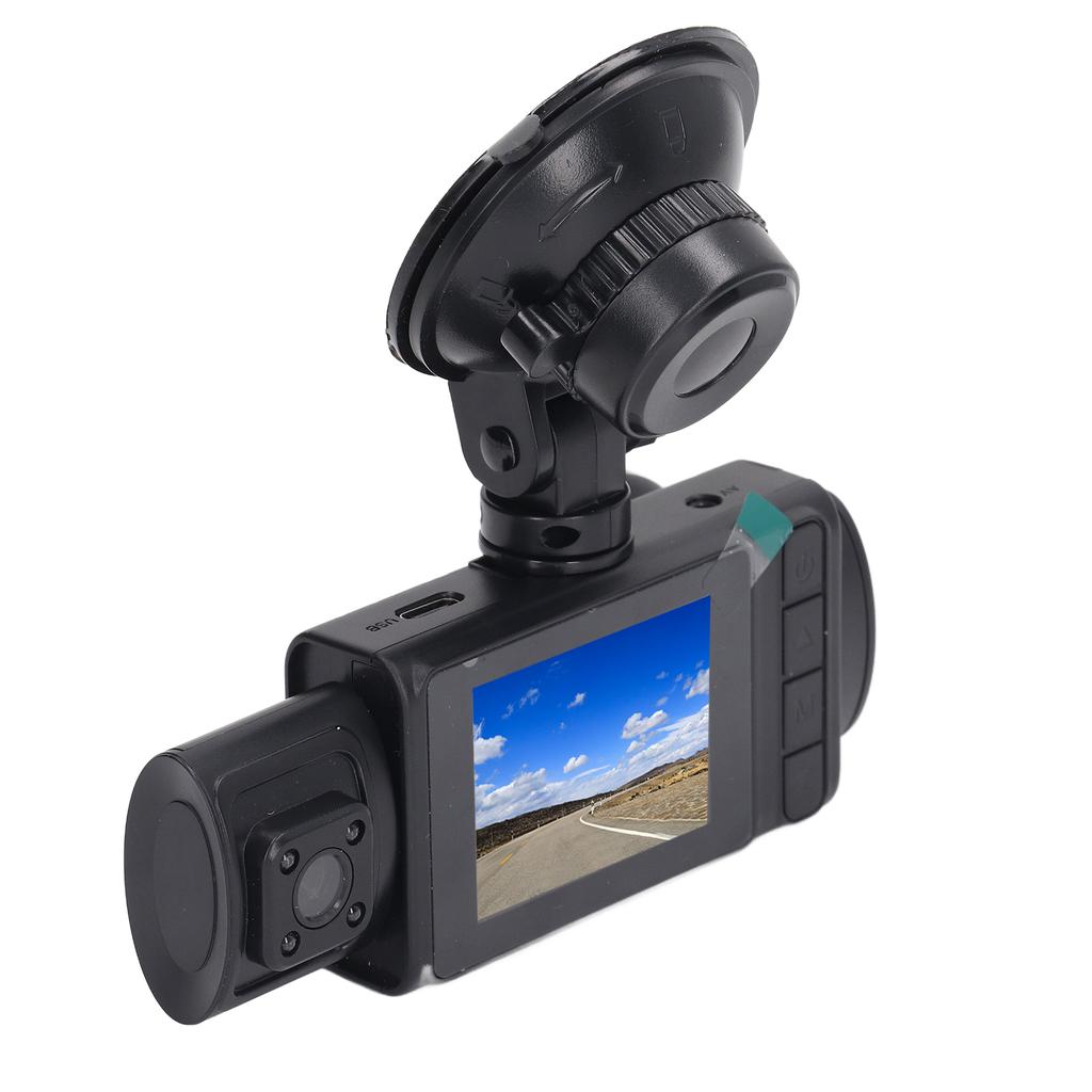 Dash Cam for Car 2 Inch HD IPS Screen 3 Lens Rotatable 1080P Loop Recording Night Vision Dashboard Camera Recorder for