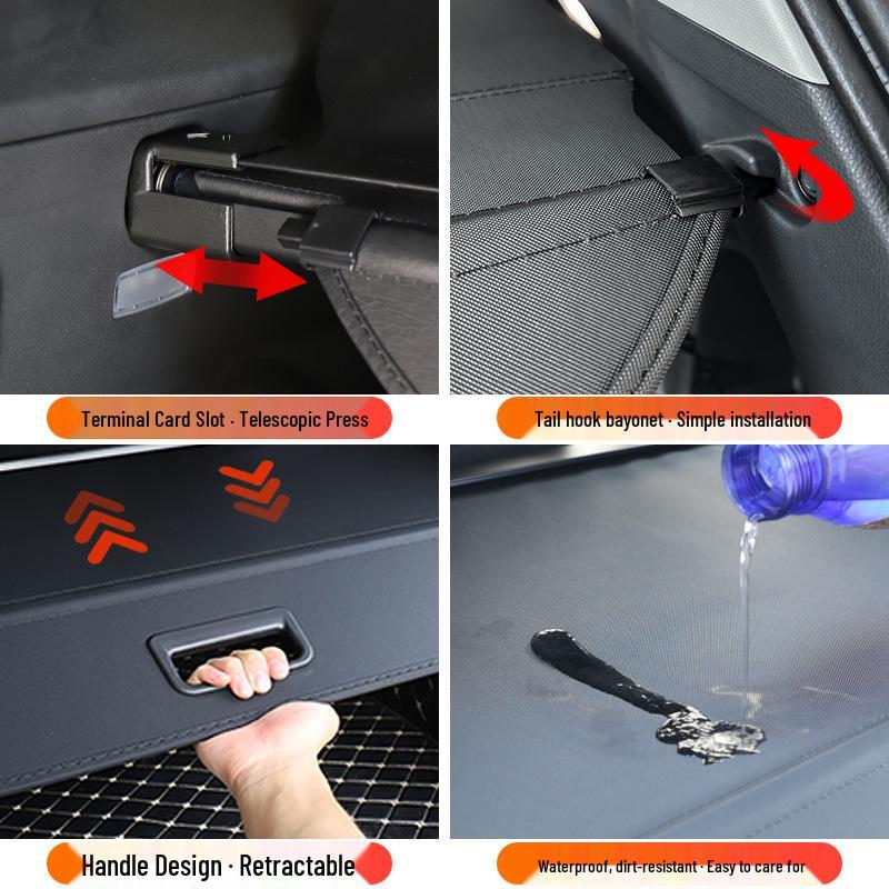 Compatible Rear Trunk Cargo Cover for Toyota RAV4 and Highlander