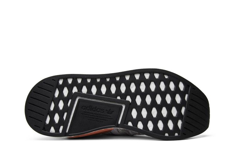 Men's Sneakers Adidas NMD R2 Primeknit White Black Footwear White/Core Black/Burnt Orange