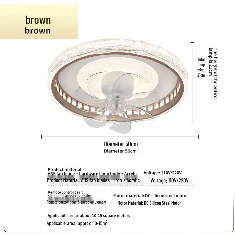 Oeny Modern Oscillating Ceiling Fan with Light