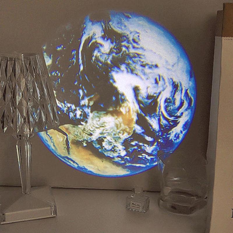 Usb Ceiling Moon Earth Projection Atmosphere Light Starry Sky Lamp Night Light Romantic Bedroom Decoration Galaxy Projector