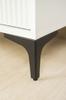 Set of 4 Furniture Legs Anchor Black Matte Height 13 Cm