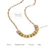 18K Gold Plated Stainless Steel Cube Pendant Necklace for Women Polished Geometric Hypoallergenic Durable Jewelry Gift