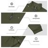 Men's Casual Half-Zip Sweatshirt with Stand Collar, Relaxed Fit
