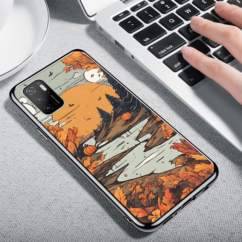 Pumpkin Happy Fall Autumn Phone Case For Xiaomi Poco X7 X6 X5 Pro F7 Ultra Redmi 15C 15 13C 13 12C 12 10 10A 10C 9 9A 9C 9T Cove