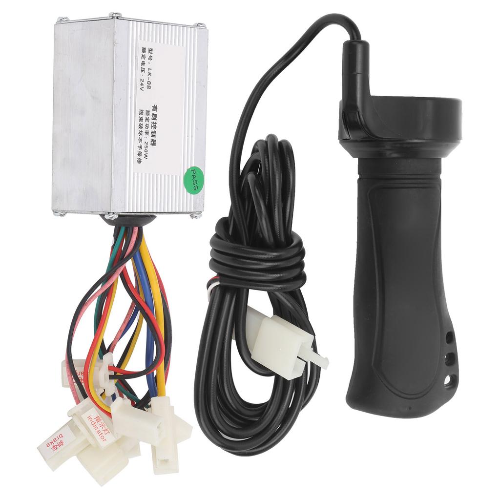 Zestaw kontrolera do hulajnogi elektrycznej 24V 250W Kontroler szczotkowy i manetki do e-roweru