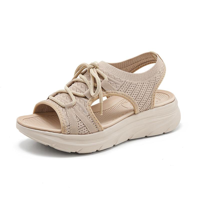 European And American Fashion Breathable New Sports Md Casual Strap Solid Color Women's Sandals Comfortable Large-Size Sandals