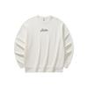Anta Lifestyle Series Fashion Casual Loose Comfortable Campus Versatile Sports Pullover Top Casual Couple Sweatshirt Unisex Tops White 972618704-3