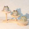 Light Luxury Enamel Rose Jewelry Box, Alloy Handicraft Ring & Earring Storage, Fashionable Home Desktop Decor Organizer