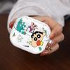 Case For Samsung Galaxy Buds 2 3Pro 4Pro 2Pro 3 FE Live 4 Pro Clear Earphone Cases Cover With Hook Cartoon Crayons Shinchan