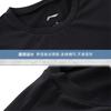 Li Ning T Shirts Men's Black Crew Neck Moderate LN-YUDV015-1
