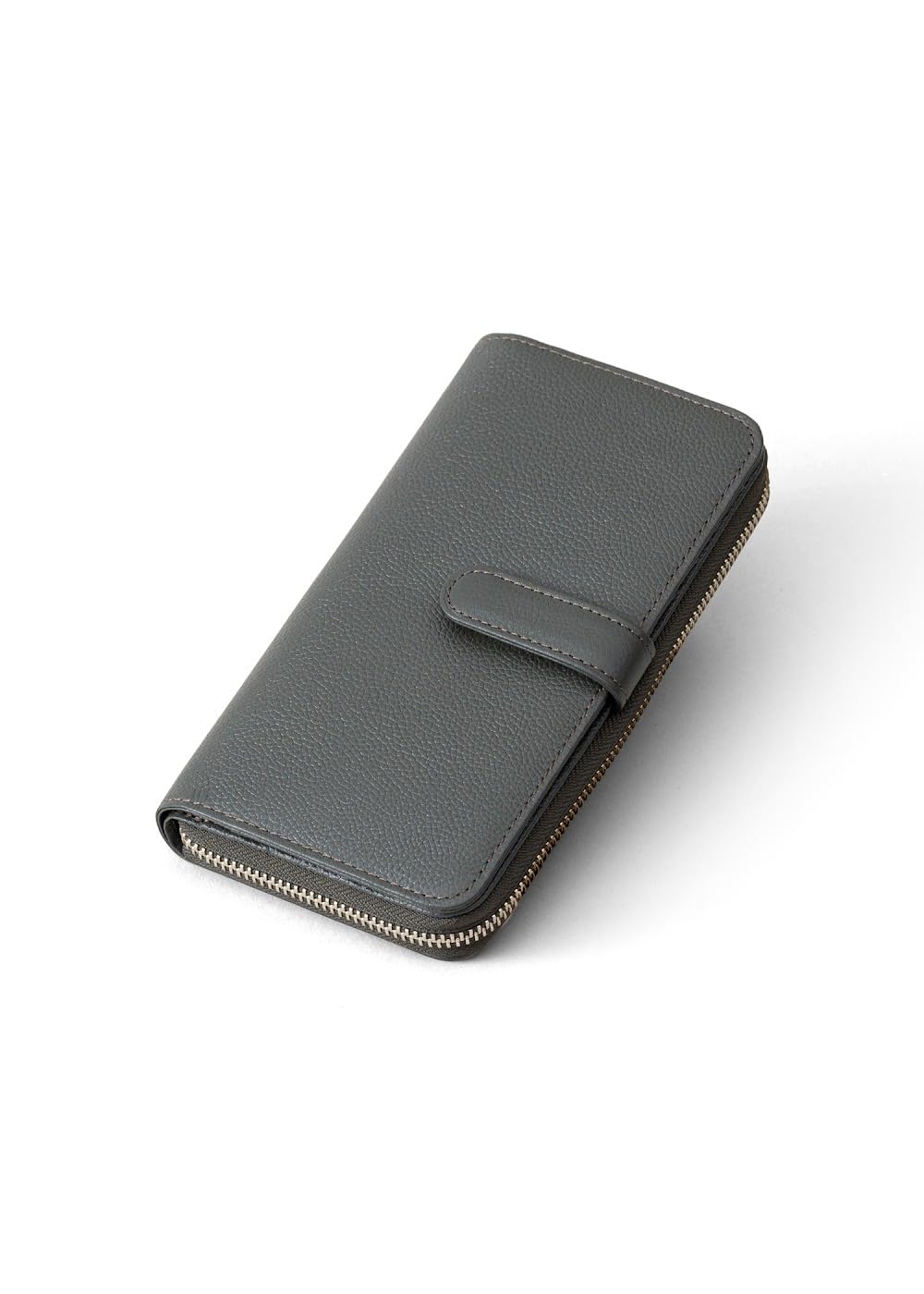 

[LIB] Длинный кошелек с двойной молнией из водоотталкивающей натуральной коровьей кожи, унисекс, большой вместимости, вмещает 25 карт и книжку, молния YKK (черный