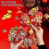2Pcs God of Wealth Refrigerator Magnet Home Office Kitchen Fridge Magnet Chinese Immortal New Year Spring Festival Decoration