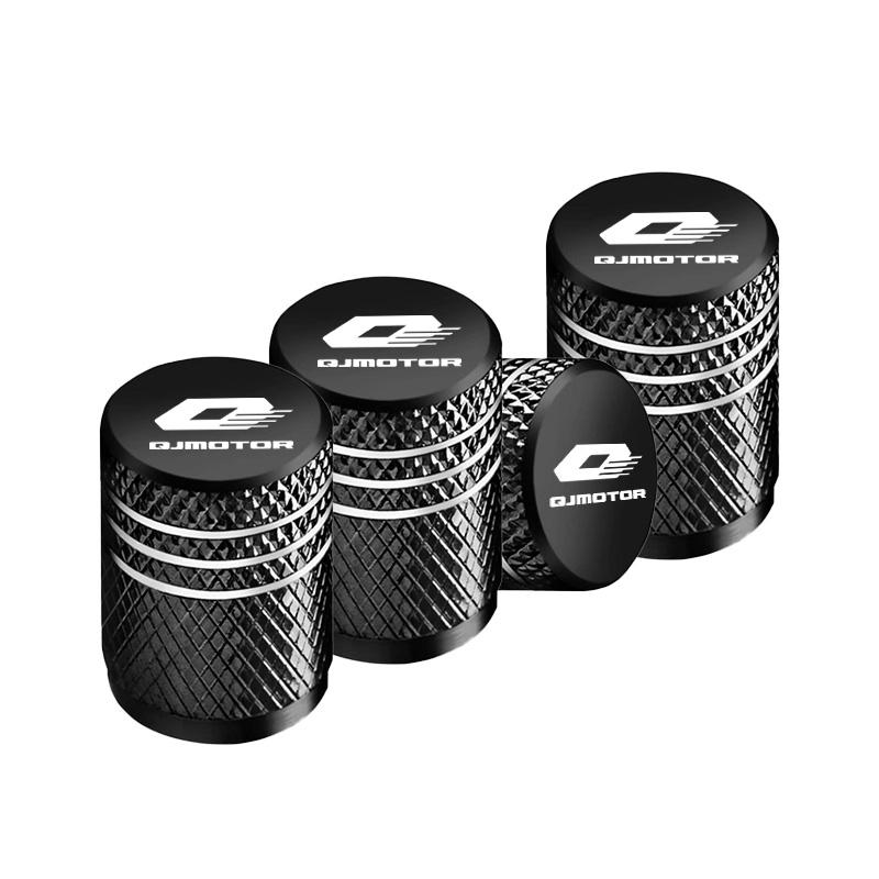 For QJMOTOR FLASH 600 SAI 550S 300S 300 AMT HONG 250 City SAI 450 4Pcs Aluminum Alloy Motorcycle Tire Valve Cap Wheel Stem Cover