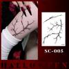 Waterproof Halloween Tattoo Stickers: Realistic Scars, Veins, and Cracks for Face and Arms