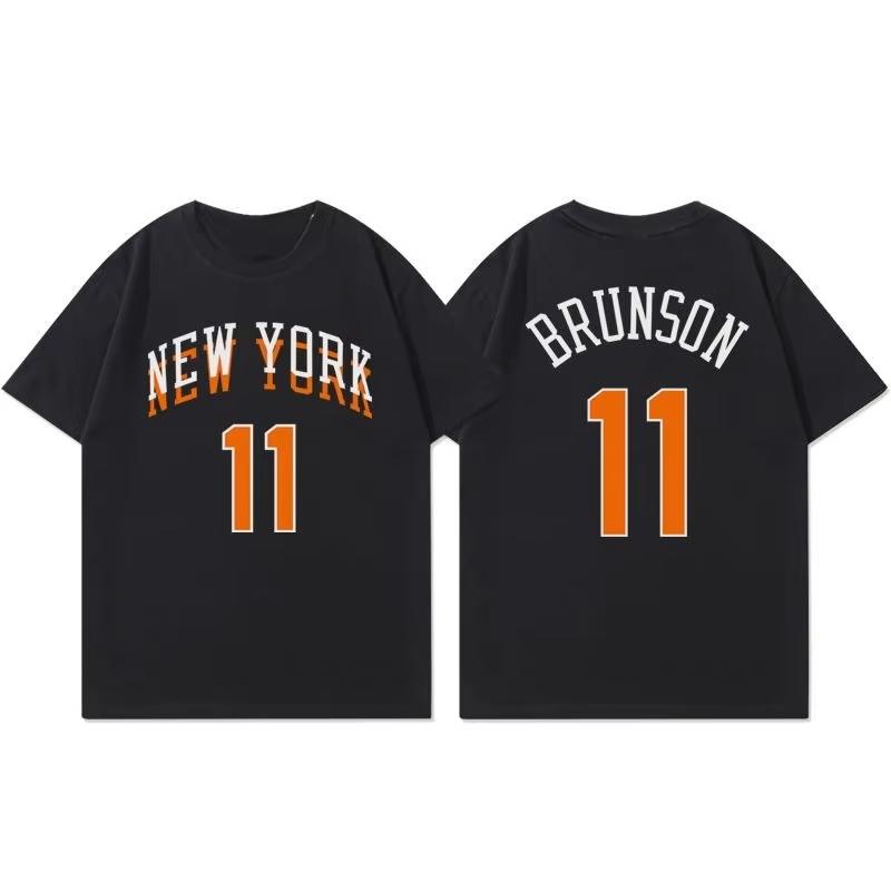 Summer Playoff New York Brunson Towns Jersey Short-sleeved City Jersey American Basketball Jersey Breathable Material No Stuffiness in Hot Summer 4XL
