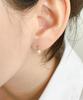 Alleun Silver 925 Pearl Cubic Drop Earrings