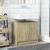 Bathroom Vanity Cabinet In Sonoma Oak 63 X 29 X 55 Cm Particleboard