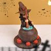 Scary Halloween Pumpkin Witch Statues Resin Happy Halloween Decoration Bar Tabletop Ornament